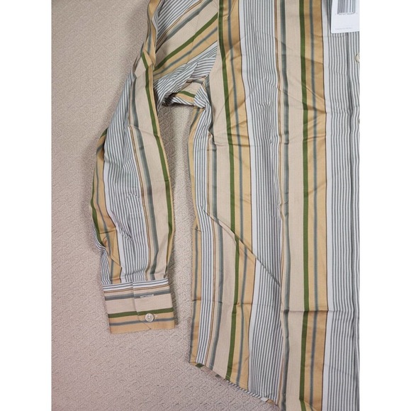 Claiborne Shirt Mens Small S‎ Modern Cotton Button Up Striped Collared NWT - Picture 5 of 12